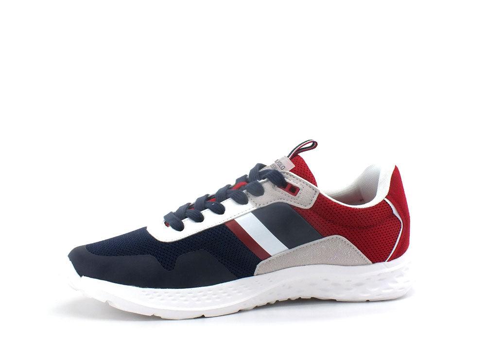 U.S. POLO ASSN. Sneaker Canvas Logo Bicolor Blu Rosso - Sandrini Calzature e Abbigliamento