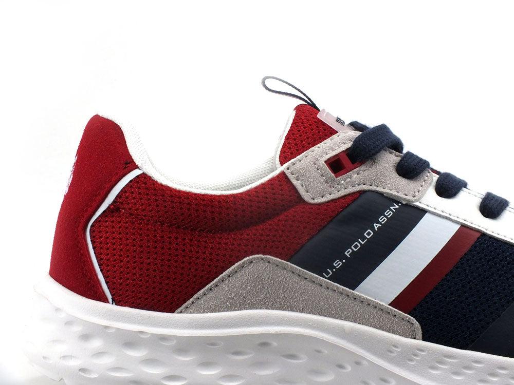 U.S. POLO ASSN. Sneaker Canvas Logo Bicolor Blu Rosso - Sandrini Calzature e Abbigliamento