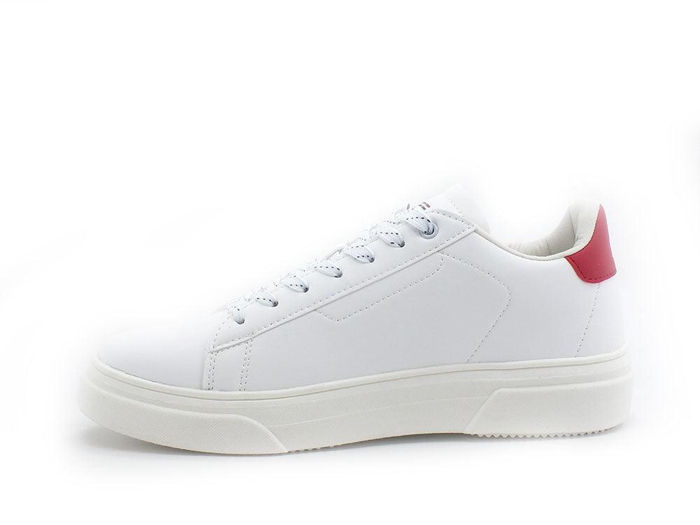 U.S. POLO ASSN. Sneaker Logo Bicolor Bianco Rosso - Sandrini Calzature e Abbigliamento