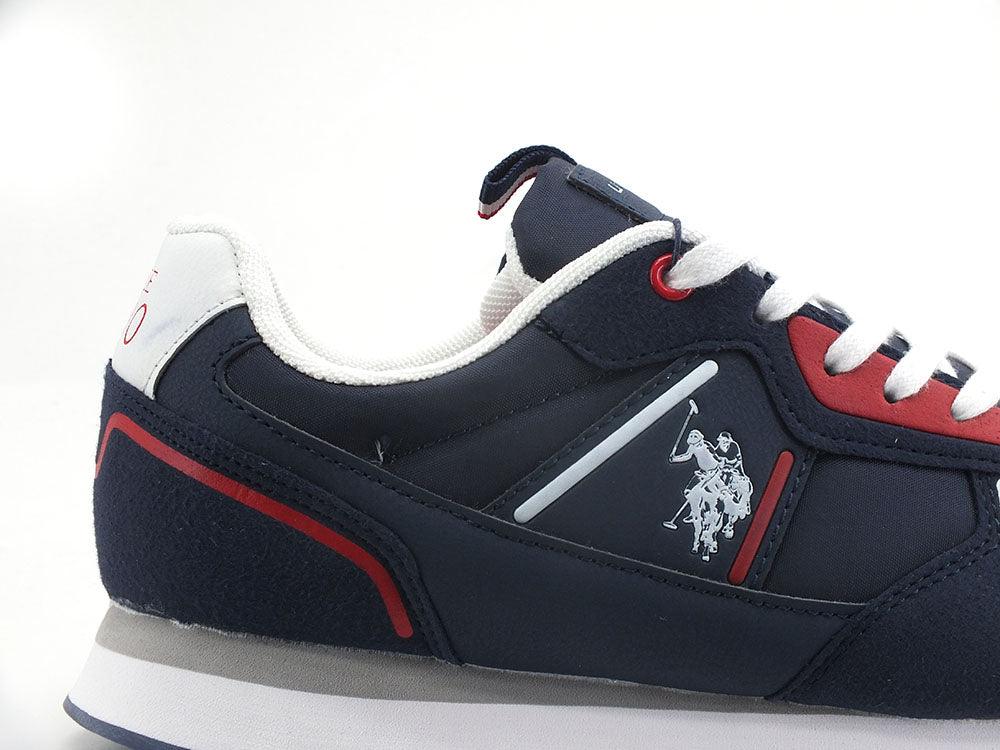 U.S. POLO ASSN. Sneaker Logo Eco Suede Blu Medievale - Sandrini Calzature e Abbigliamento