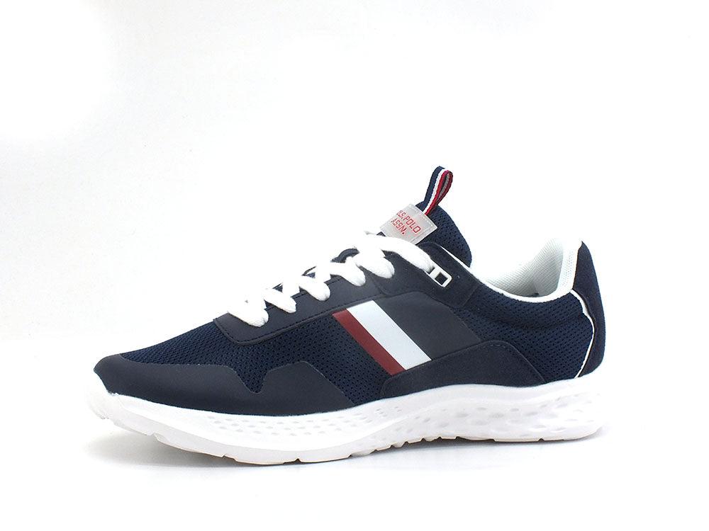 U.S. POLO ASSN. Sneaker Logo Eco Suede Blu Scuro - Sandrini Calzature e Abbigliamento