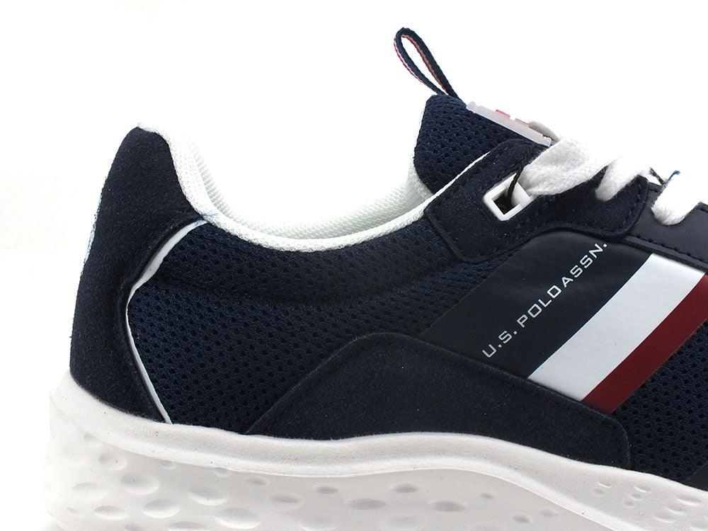 U.S. POLO ASSN. Sneaker Logo Eco Suede Blu Scuro - Sandrini Calzature e Abbigliamento
