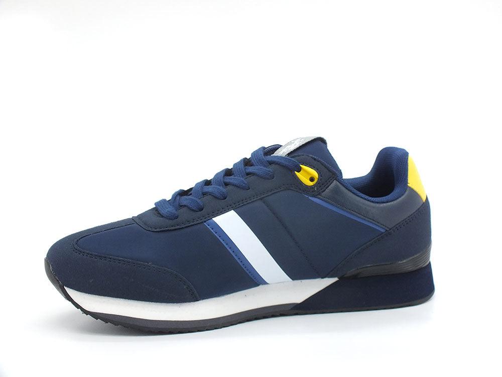 U.S. POLO ASSN. Sneaker Logo Printed Blu Giallo - Sandrini Calzature e Abbigliamento
