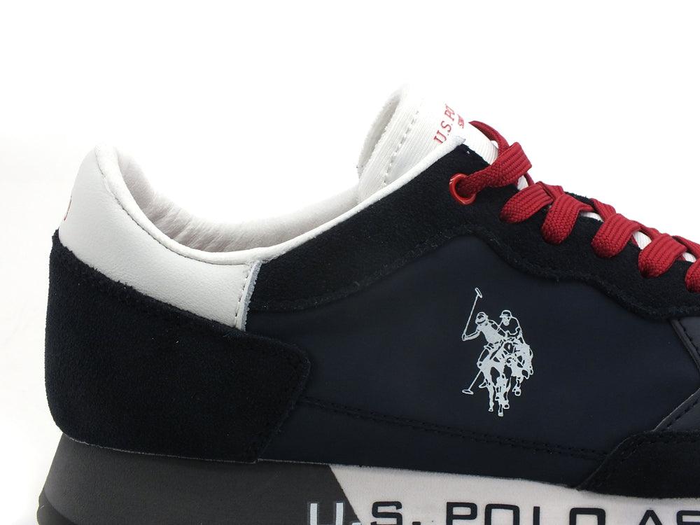 U.S. POLO ASSN. Sneaker Logo Printed Dark Blu Bianco - Sandrini Calzature e Abbigliamento