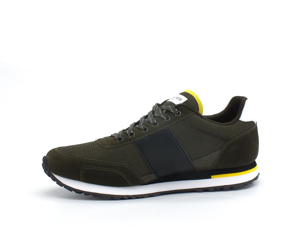 U.S. POLO ASSN. Sneaker Pelle Banda Verde Militare - Sandrini Calzature e Abbigliamento