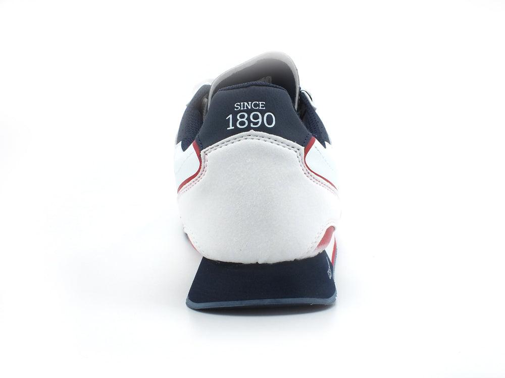 U.S. POLO ASSN. Sneaker Pelle Tricolor Bianco - Sandrini Calzature e Abbigliamento