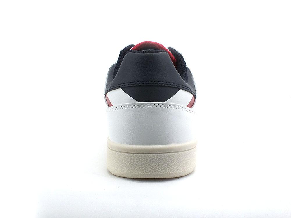 U.S. POLO ASSN. Sneaker Textile Logo Retro Bianco Blu - Sandrini Calzature e Abbigliamento