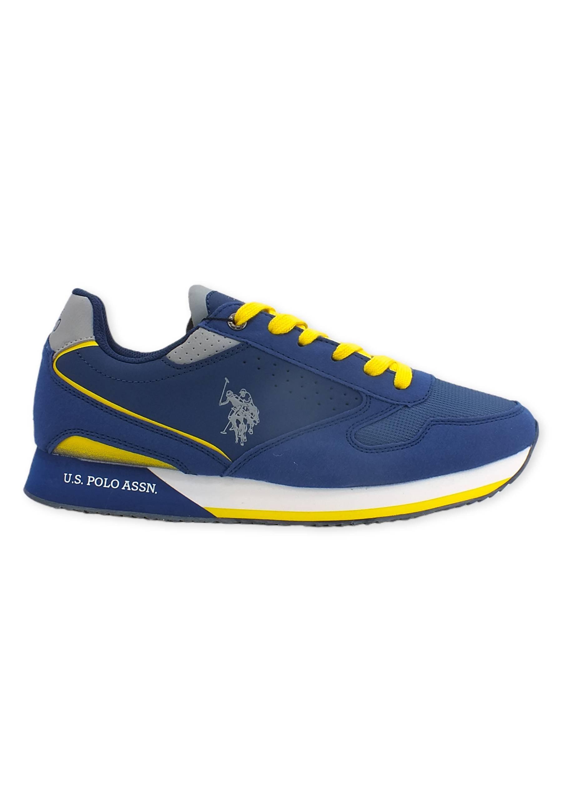 U.S. POLO ASSN. Sneaker Uomo Blue NOBIL003B - Sandrini Calzature e Abbigliamento