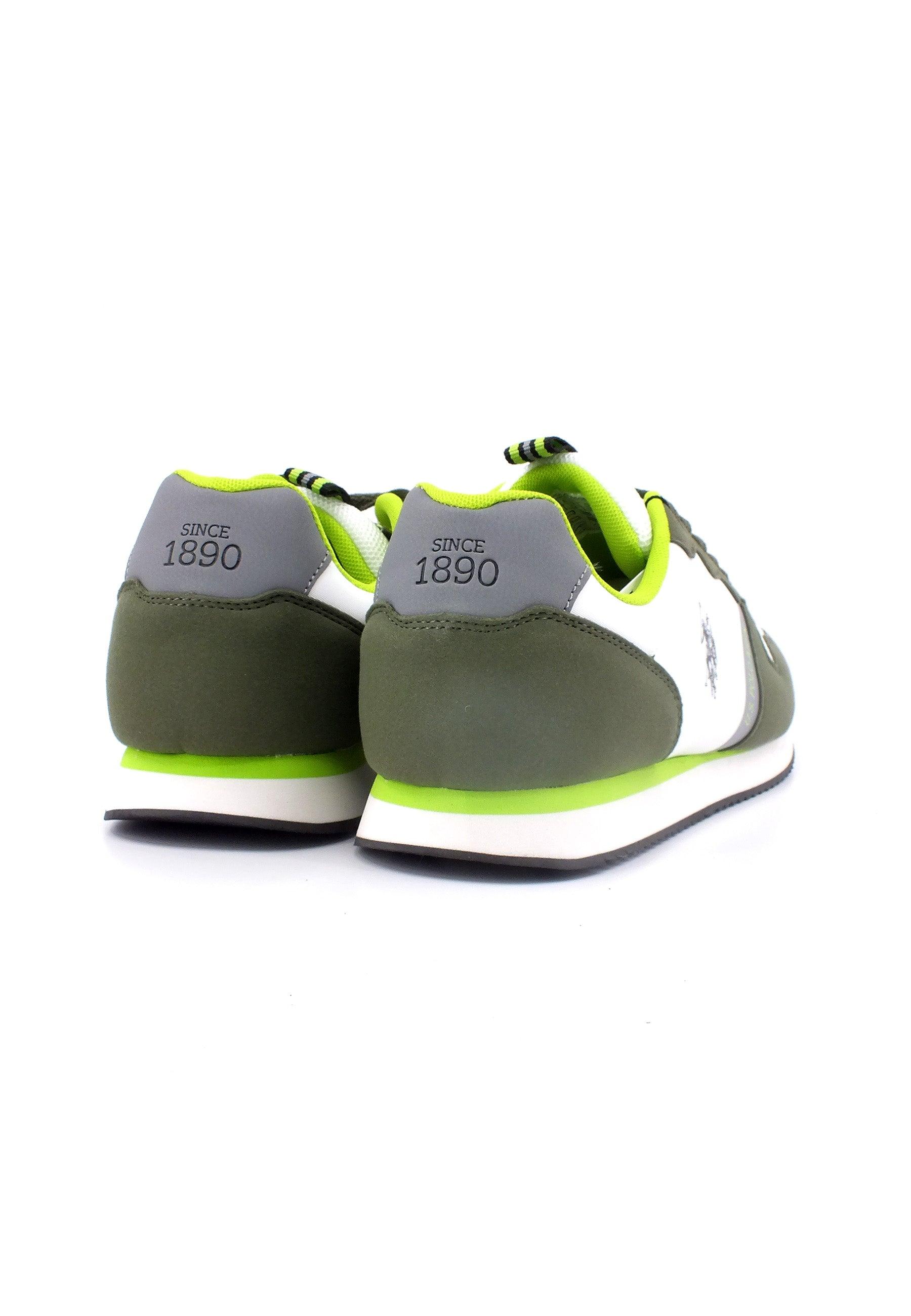 U.S. POLO ASSN. Sneaker Uomo Olive White NOBIL009 - Sandrini Calzature e Abbigliamento