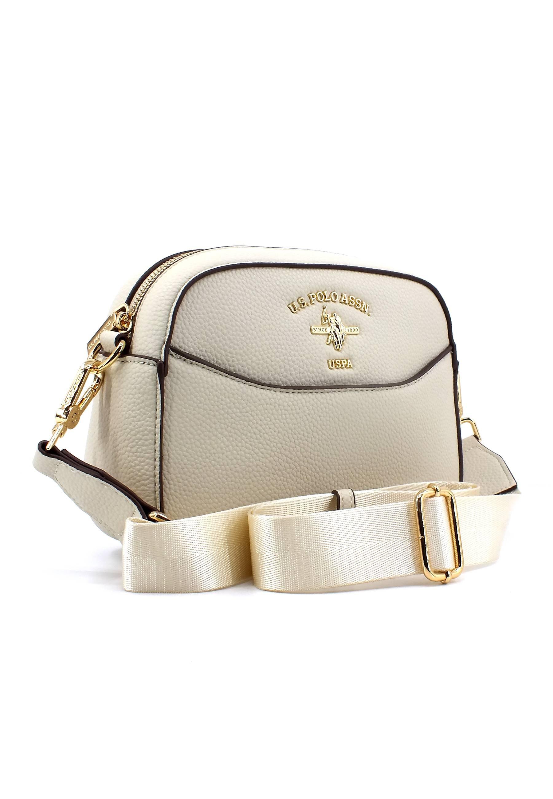 U.S. POLO ASSN. Stanford Tracolla Crossbody Off White BEUSS6064WVP802 - Sandrini Calzature e Abbigliamento