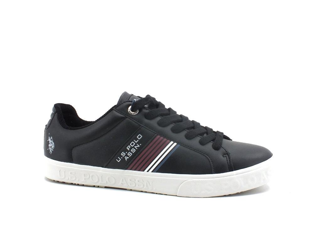 U.S. POLO Sneaker Eco Leather Black MARCS001 - Sandrini Calzature e Abbigliamento