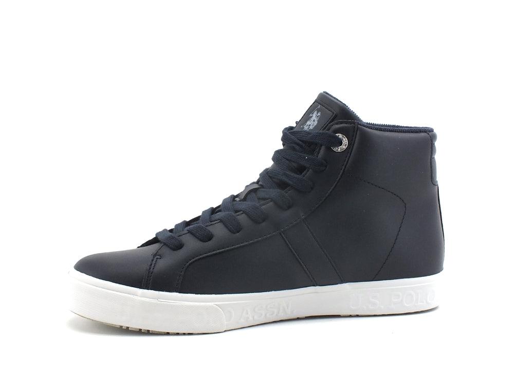 U.S. POLO Sneaker Hi Eco Leather Dark Blue MARCS002 - Sandrini Calzature e Abbigliamento