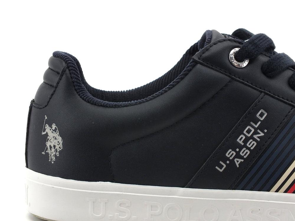 U.S. POLO Sneaker Running Eco Suede Dark Blue MARCS001 - Sandrini Calzature e Abbigliamento