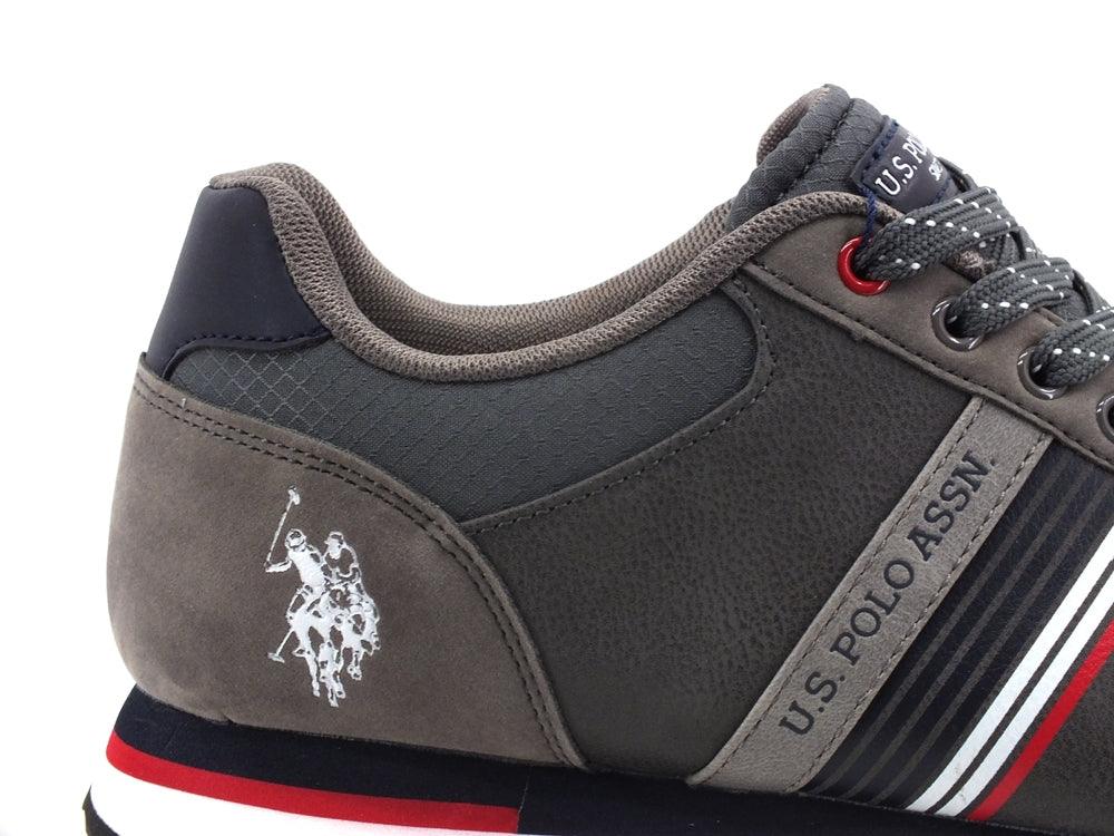 U.S. POLO Sneaker Running Eco Suede Grey XIRIO001 - Sandrini Calzature e Abbigliamento