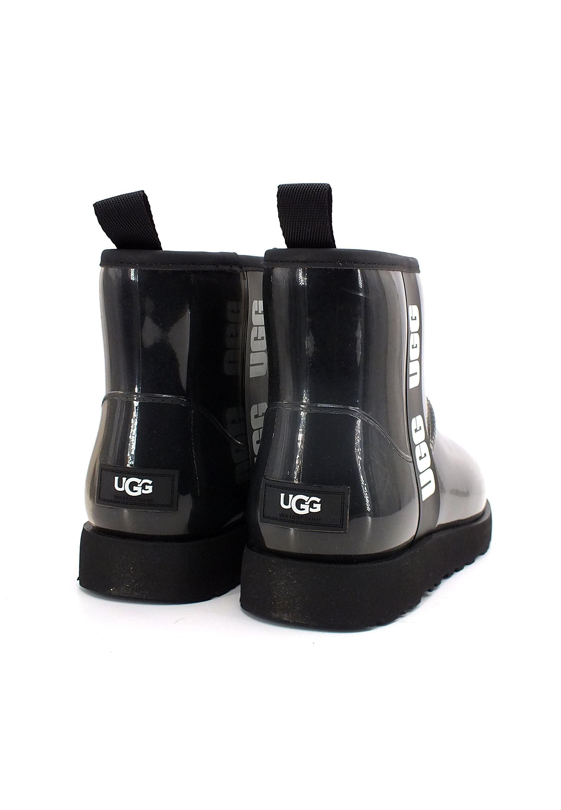 UGG Classic Clear Mini Stivaletto Pelo Donna Black W1113190 - Sandrini Calzature e Abbigliamento