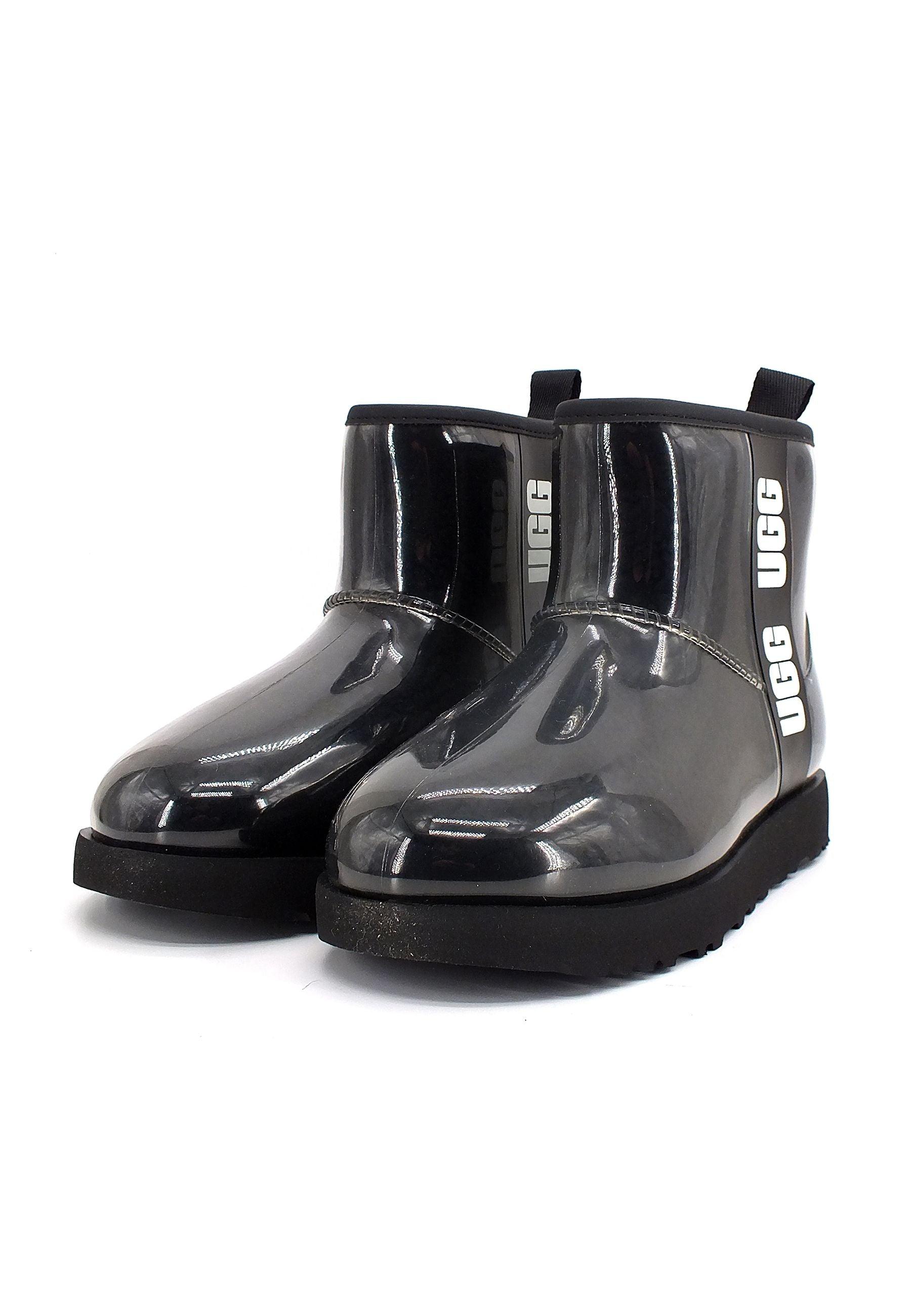 UGG Classic Clear Mini Stivaletto Pelo Donna Black W1113190 - Sandrini Calzature e Abbigliamento
