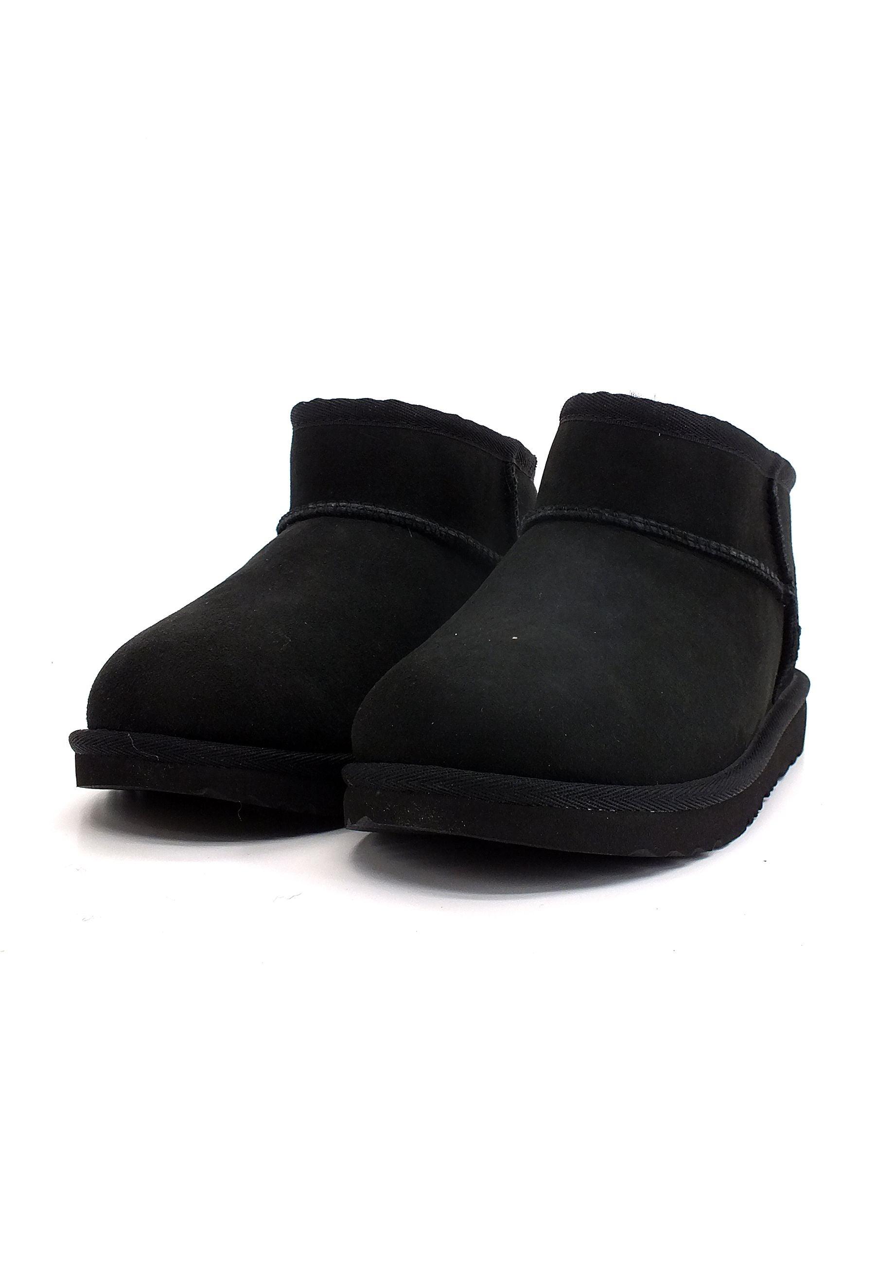 UGG Kid's Classic Ultra Mini II Stivaletto Pelo Bimbo Black K1130750K - Sandrini Calzature e Abbigliamento