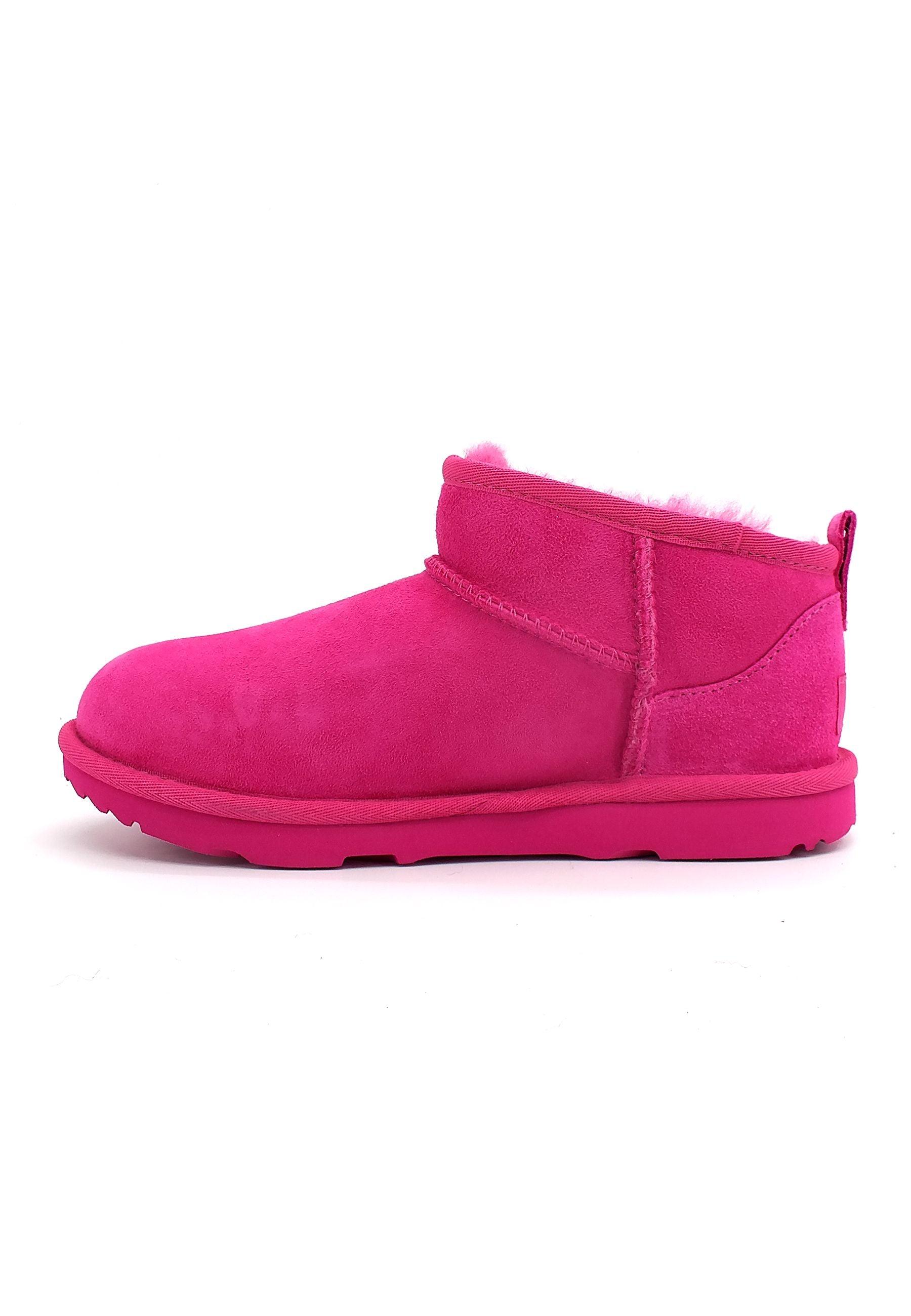 UGG Kid's Classic Ultra Mini II Stivaletto Pelo Bimbo Rosa Raspberry Sorbet K1130750K - Sandrini Calzature e Abbigliamento