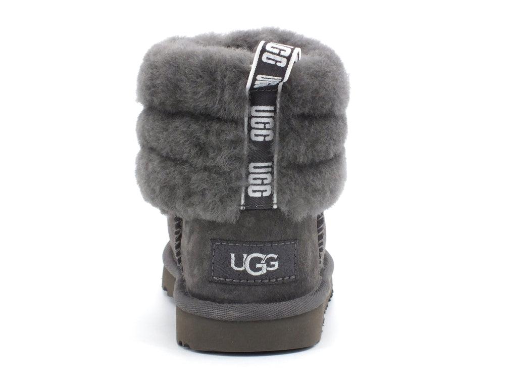 UGG T Fluff Mini Quilted Stivaletto Charcoal T1103612T - Sandrini Calzature e Abbigliamento