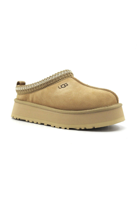 UGG Tazz Ciabatta Pelo Donna Mustard Seed W1122553 - Sandrini Calzature e Abbigliamento