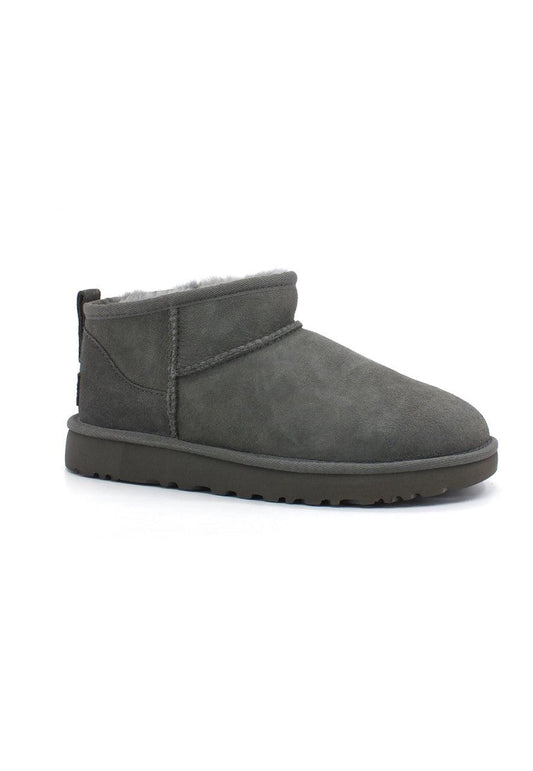 UGG W Classic Ultra Mini Stivaletto Pelo Donna Grey W1116109 - Sandrini Calzature e Abbigliamento
