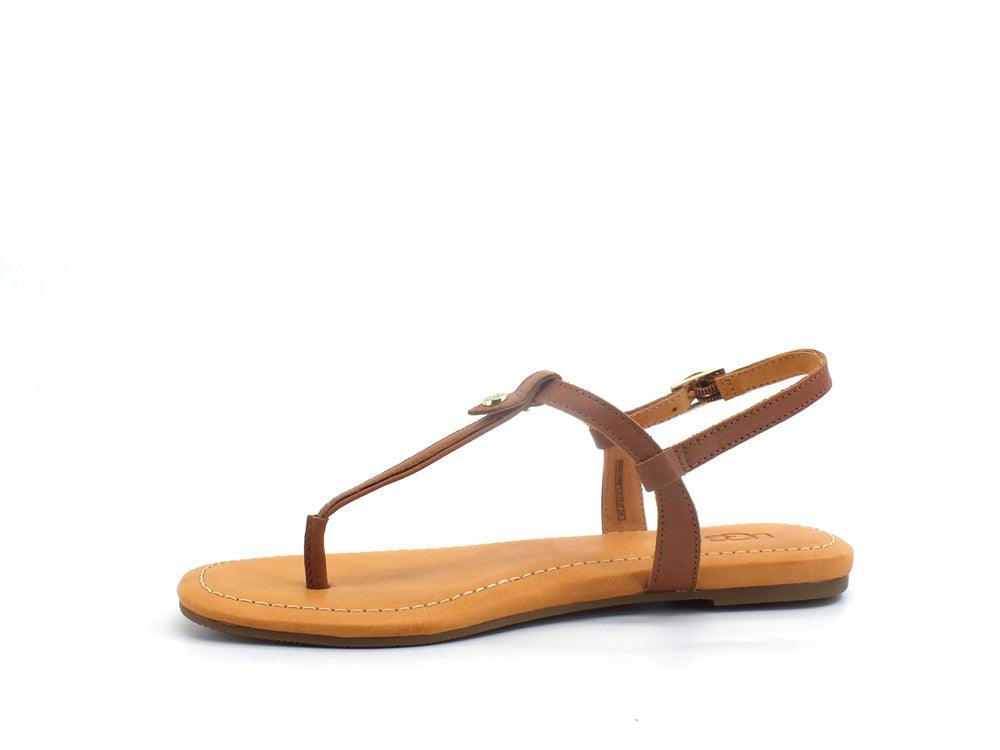 UGG W Madeena Sandalo Pelle Tan Marrone W1119759 - Sandrini Calzature e Abbigliamento