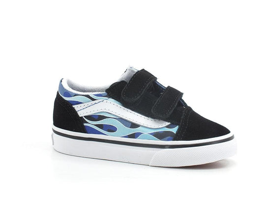 VANS Old Skool Camo Flame Sneaker Blue Ice Camo VN000D3YABW1 - Sandrini Calzature e Abbigliamento