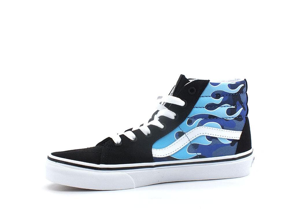VANS Sk8-Hi Camo Flame Sneaker Blue Ice Camo VN0A4UI2ABW1 - Sandrini Calzature e Abbigliamento