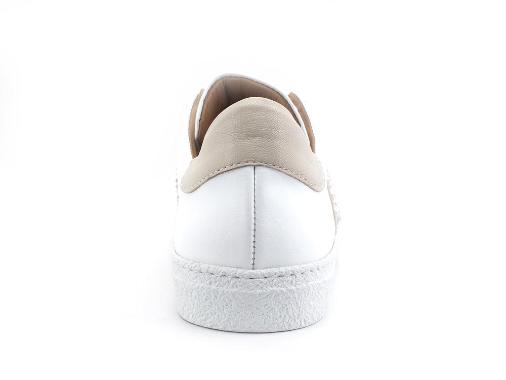 VIA ROMA 15 Saint Barth Sneaker Fascia Borchie Bianco Beige 3171 - Sandrini Calzature e Abbigliamento