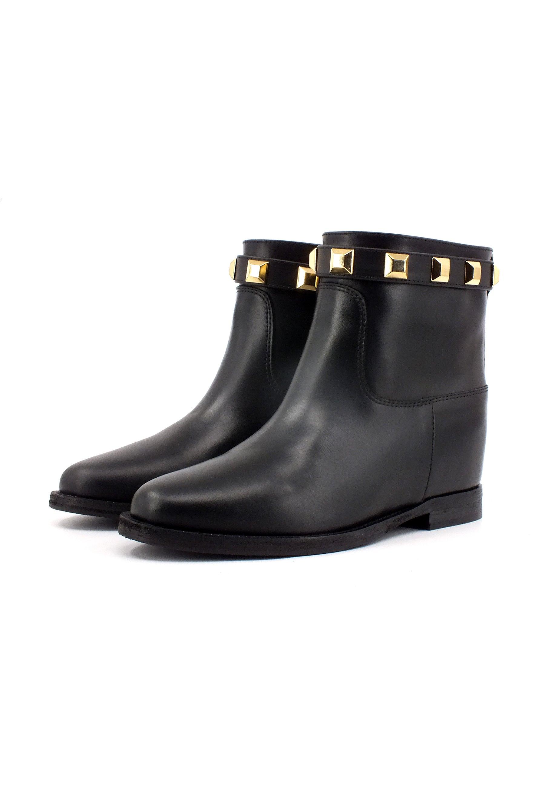 VIA ROMA 15 Santa Monica Stivaletto Donna Nero 4002 - Sandrini Calzature e Abbigliamento