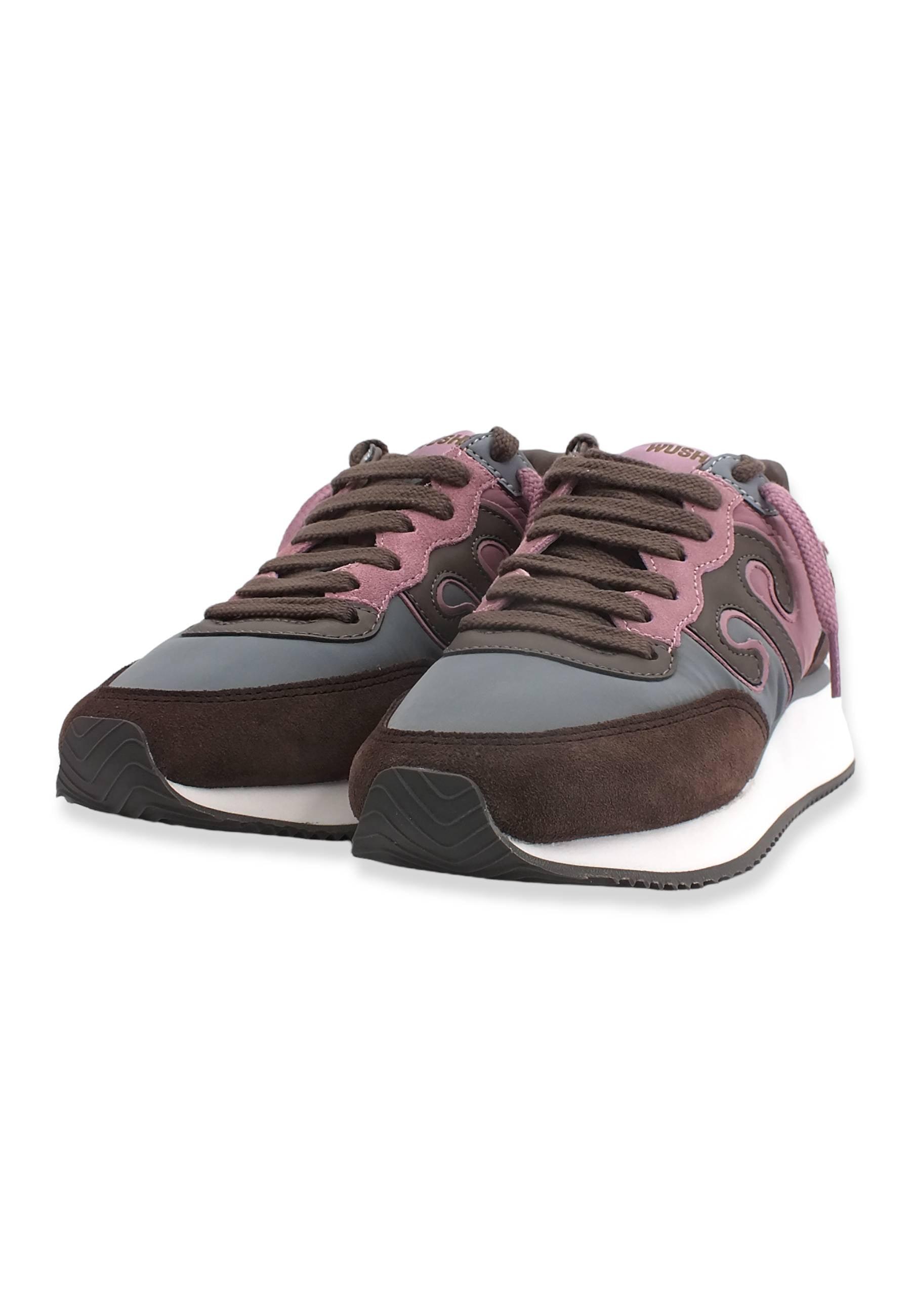WUSHU Master Sneaker Donna Brown Grey Antique Rose M302 - Sandrini Calzature e Abbigliamento