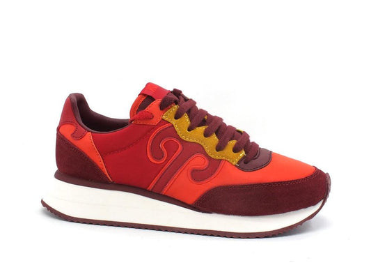 WUSHU Master Sneaker Running Suede Red Multi M218 - Sandrini Calzature e Abbigliamento