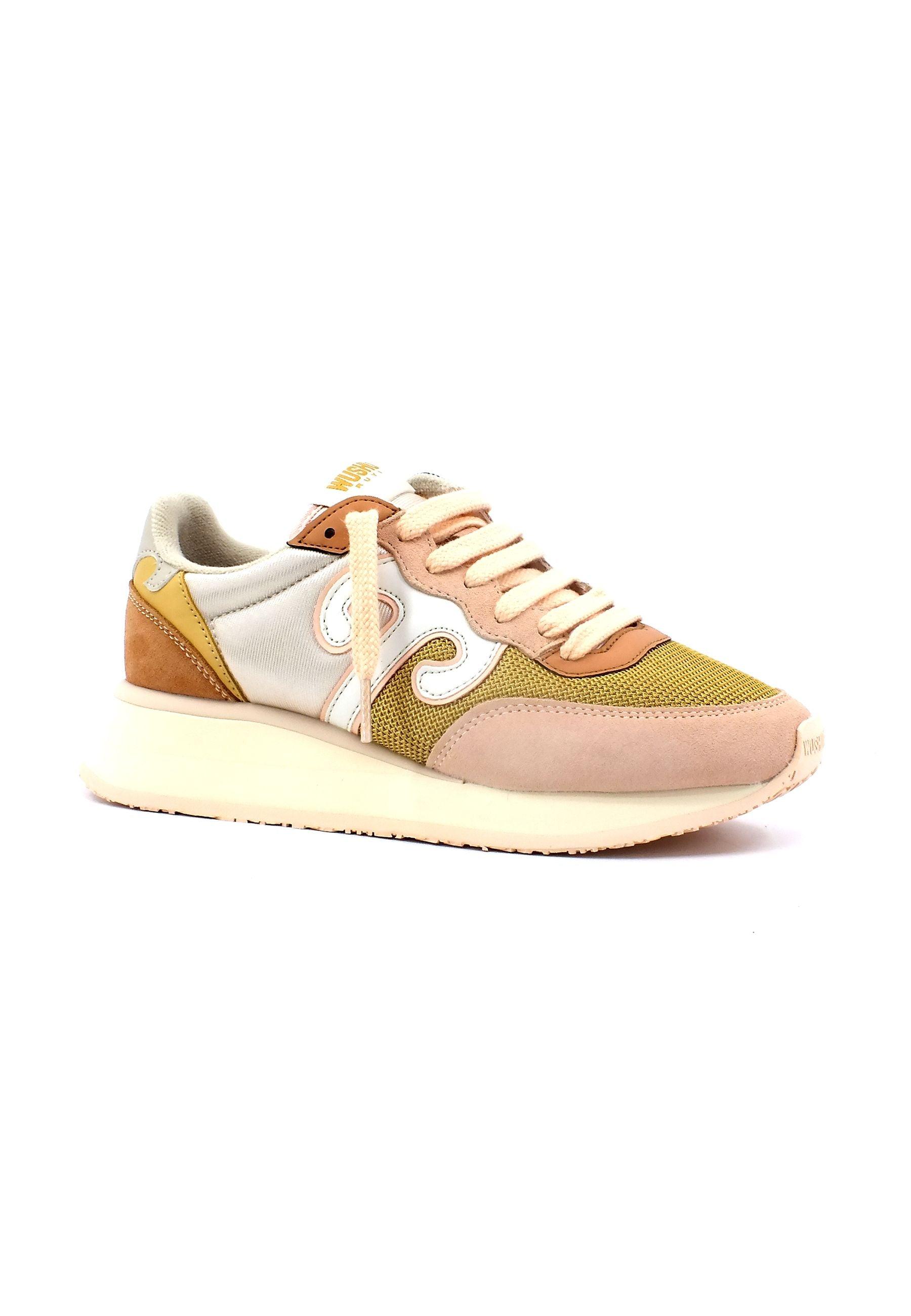 WUSHU Master Sport Sneaker Donna Senape Antique Rose White MS209 - Sandrini Calzature e Abbigliamento