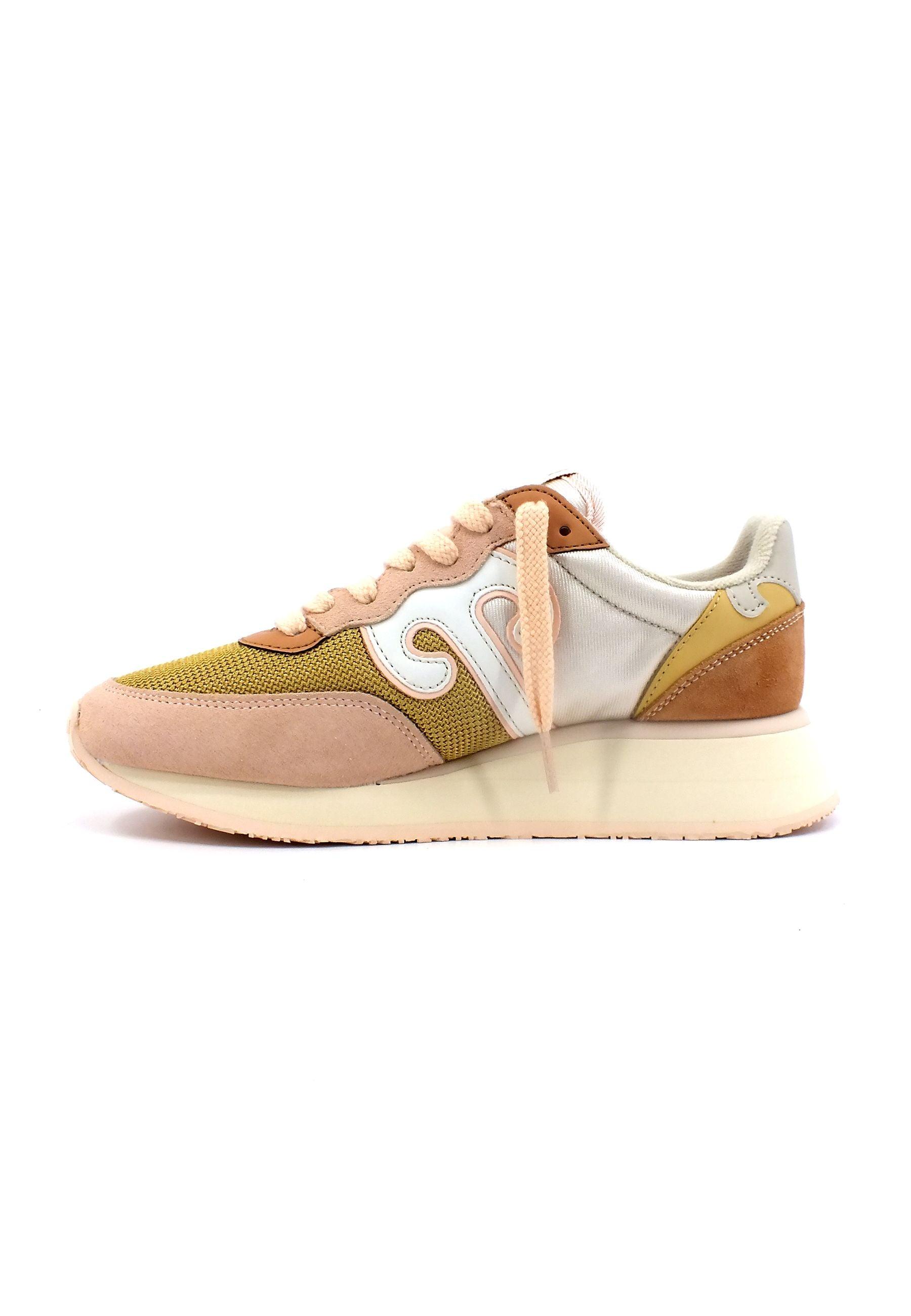 WUSHU Master Sport Sneaker Donna Senape Antique Rose White MS209 - Sandrini Calzature e Abbigliamento
