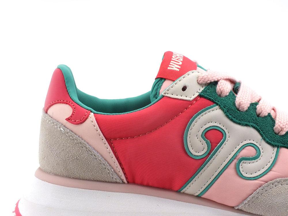 WUSHU Master Sport Sneaker Running Pink Green Multi Rosa M254 - Sandrini Calzature e Abbigliamento