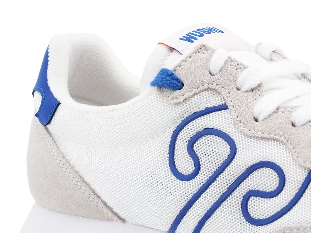WUSHU Ruy Tiantan Sport Sneaker Running Uomo White Blue TS13 - Sandrini Calzature e Abbigliamento