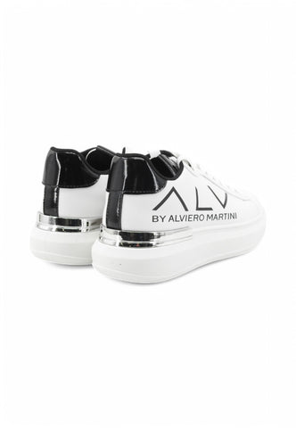 ALV by ALVIERO MARTINI Sneakers Donna Bianco Nero ALVSD01761029-PE25