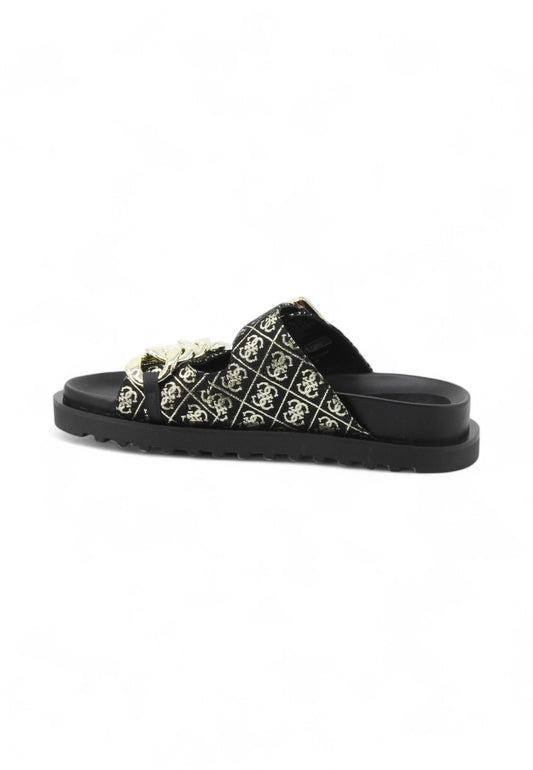 GUESS Ciabatte Donna Nero Oro FL6FATFAL03-PE25-BLKPL