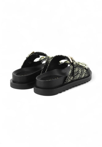 GUESS Ciabatte Donna Nero Oro FL6FATFAL03-PE25-BLKPL