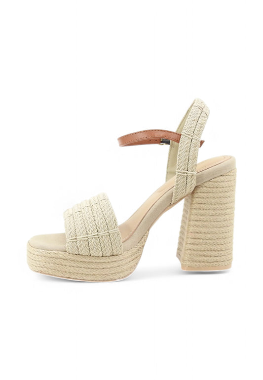 TOMMY HILFIGER Sandali Tacco Donna Beige Marrone FW0FW08425ACC-PE25