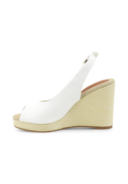 TOMMY HILFIGER Sandali Zeppa Donna Bianco Beige FW0FW08597YBL-PE25