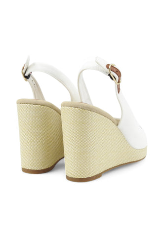 TOMMY HILFIGER Sandali Zeppa Donna Bianco Beige FW0FW08597YBL-PE25