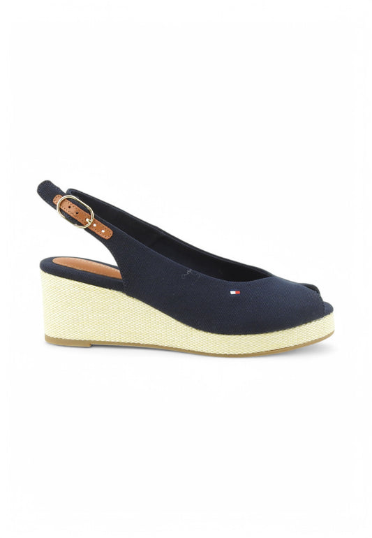 TOMMY HILFIGER Sandali Zeppa Donna Blu Beige FW0FW08595DW6-PE25