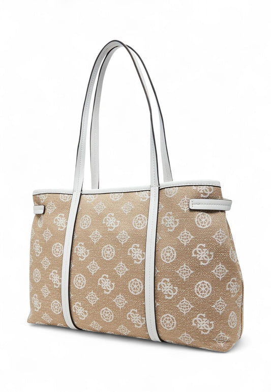 GUESS Borsa Shopper Donna Beige Bianco HWJG9627230-PE25-WLO
