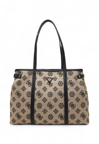 GUESS Borsa Shopper Donna Beige Nero HWJG9627230-PE25-BLO
