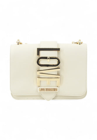 LOVE MOSCHINO Borsa a spalla Donna Bianco Oro JC4227PP0MKC0110-PE25