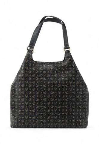 POLLINI Borsa Shopper Donna Nero Beige TE8539PP0MQ2600A-PE25
