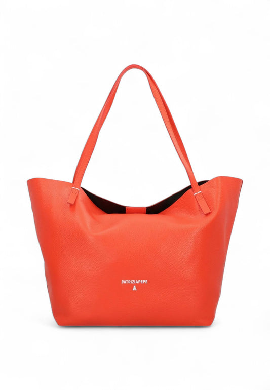PATRIZIA PEPE Borsa Shopper Donna Arancione 2B0130L148-PE25-R858