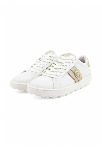 GEOX Sneakers Donna Bianco Oro D46WEA85-PE25-C1ZH6