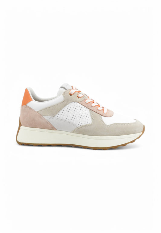 GEOX Sneakers Donna Bianco Rosa Grigio D46MDA8522-PE25-C1ZH6